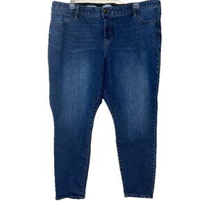 AVA & VIV Mid-rise Skinny Jeans Plus Sz 24 Medium Wash